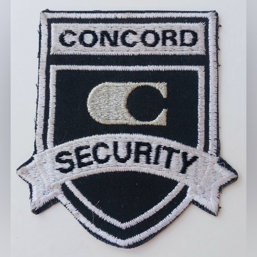 Concord Security Shoulder Patch Badge New Vintage 3.5" Unused
